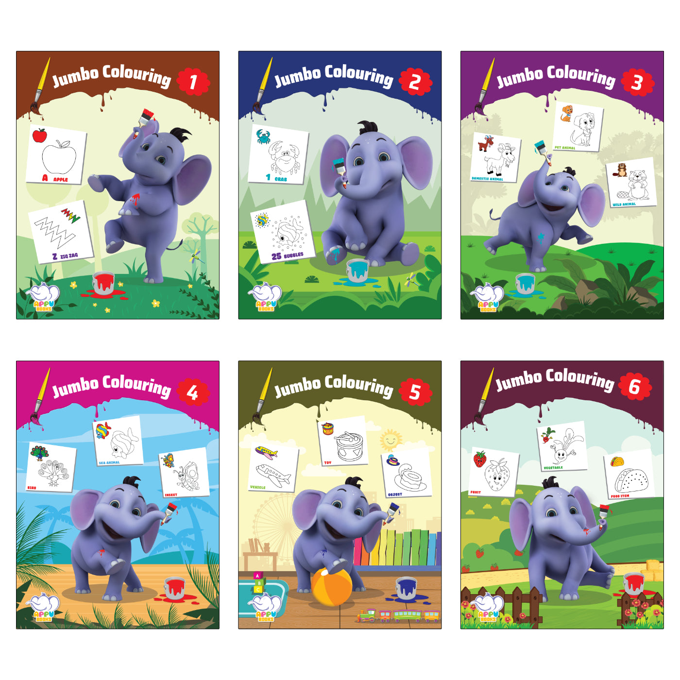 Appu Jumbo Colouring Books
