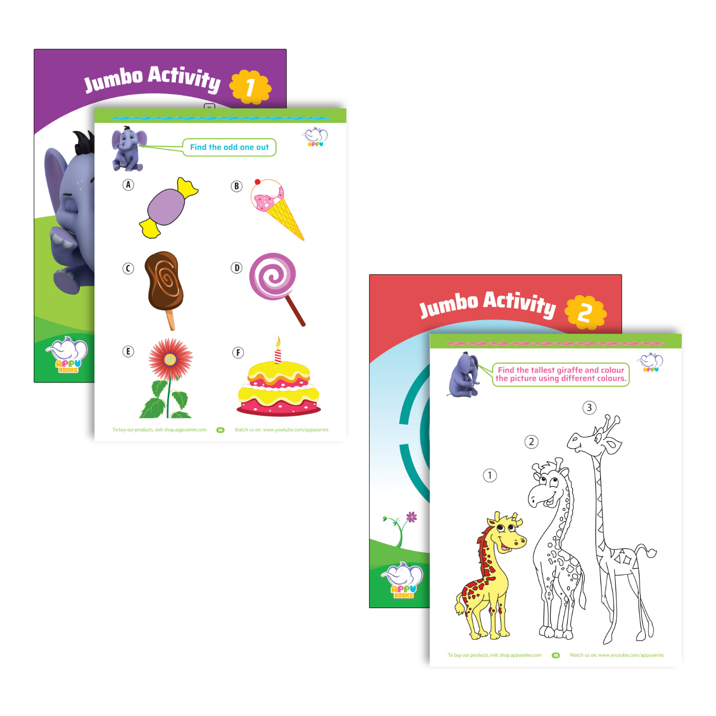 Appu Jumbo Activity Books - Combo Pack of 2