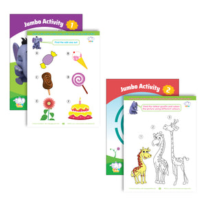 APPU Jumbo Activity Books for Kids - Set 1 - Combo Pack of 2