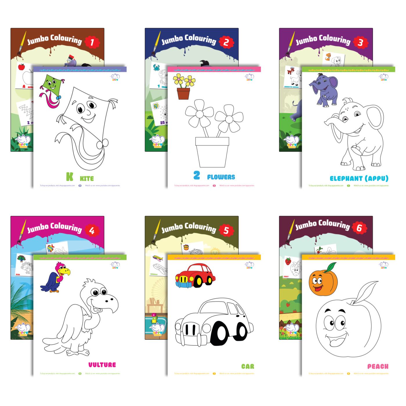 Appu Jumbo Colouring Books