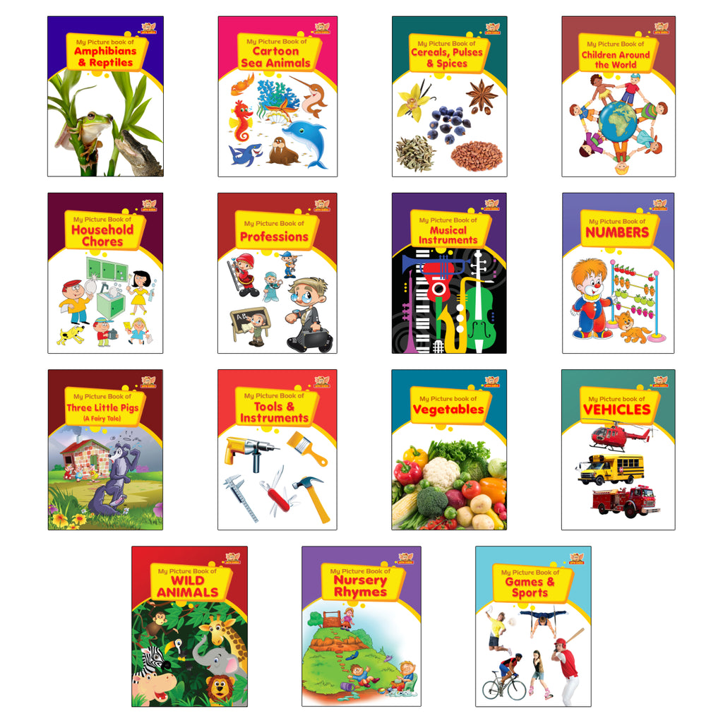 APPU Picture Books for Kids - Set 1 - Combo Pack of 15