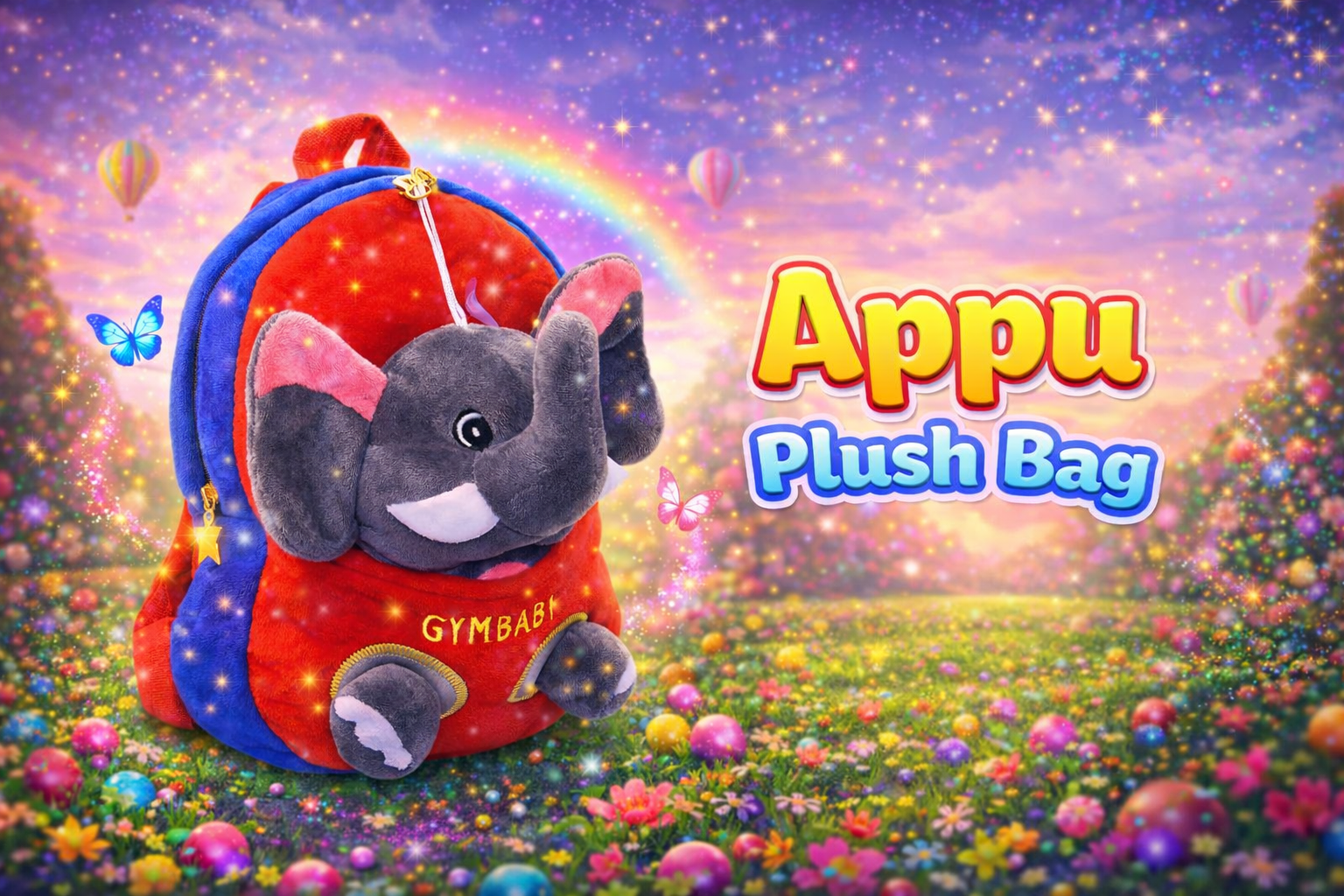 Appu Fun Bag with Removable Plush Toy