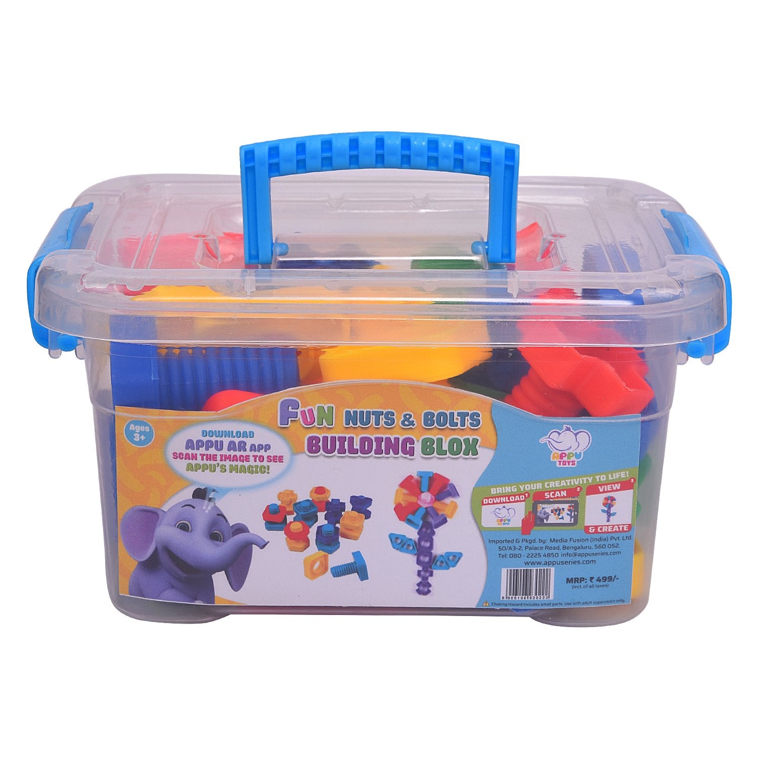 Fun Nuts & Bolts Building Blox (includes storage box)