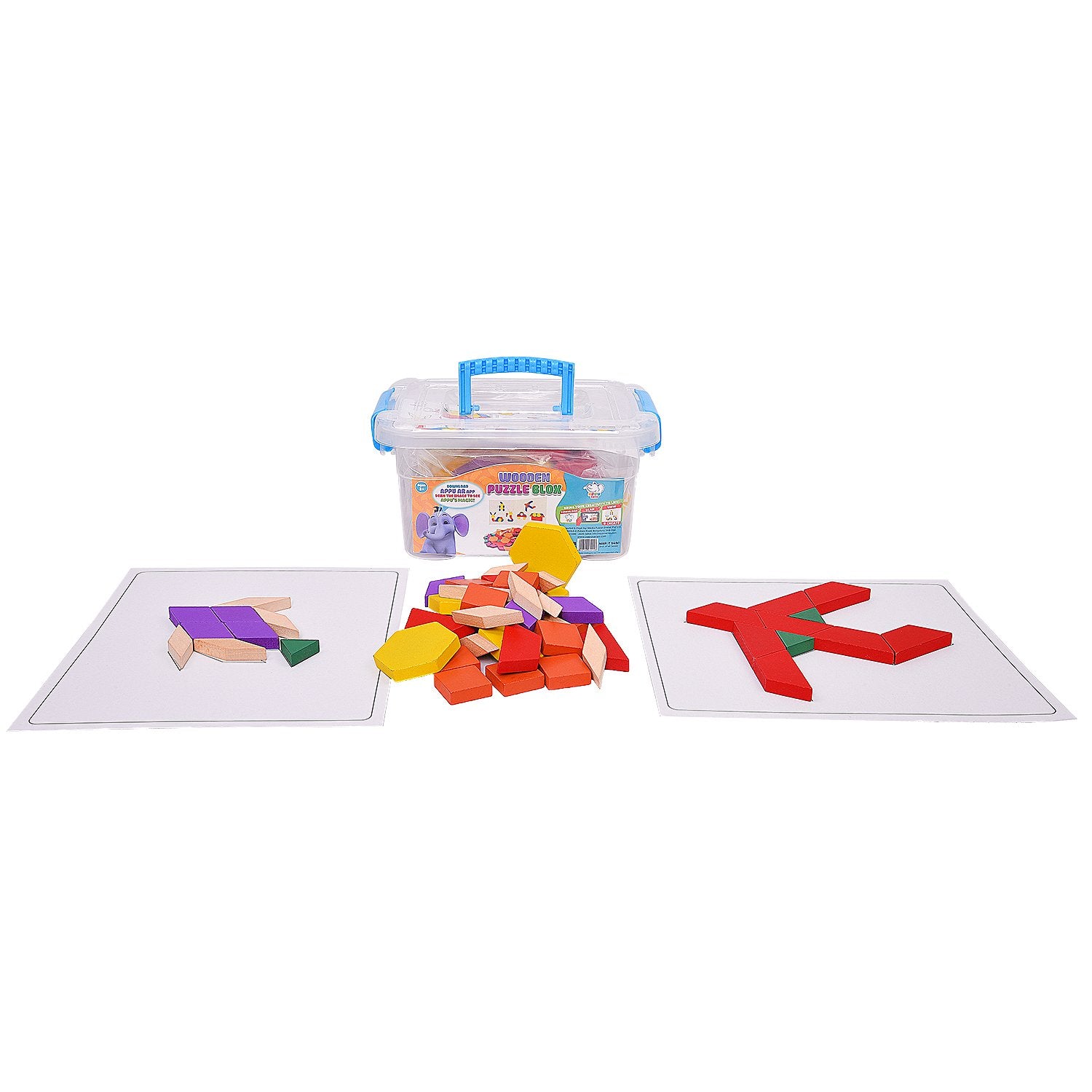 Appu Wooden Puzzle Blox (includes storage box)